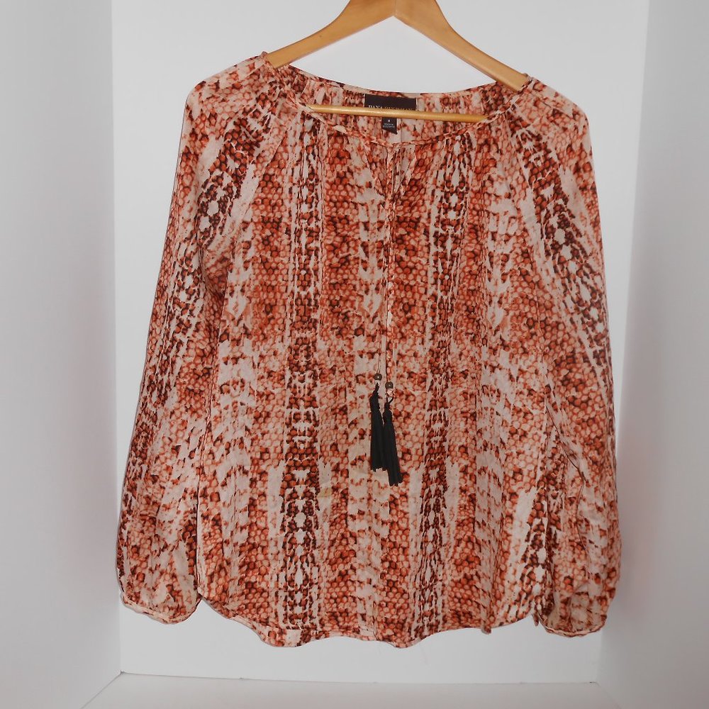 Dana Buchman Snake Tunic Blouse Small